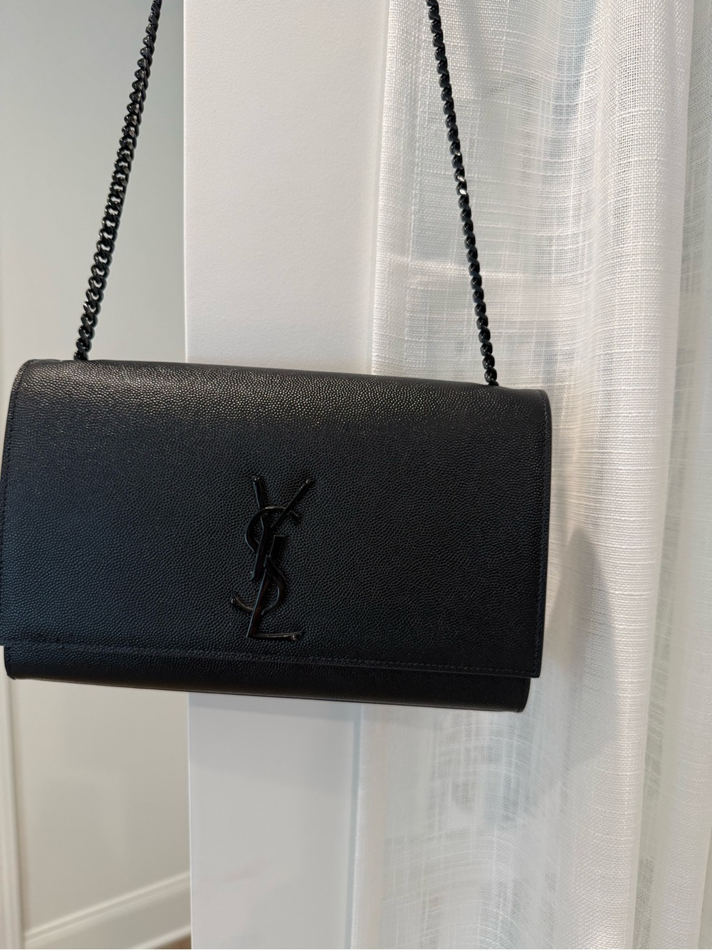 Saint Laurent Black Leather Kate Crossbody Medium - Picture 7 of 14